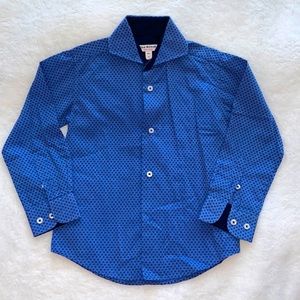 Isaac Mizrahi Boys Button Down size 4 Cotton white buttons